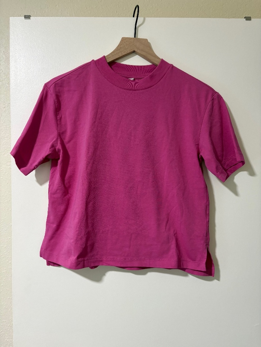 Cropped Pink Uniqlo Shirt